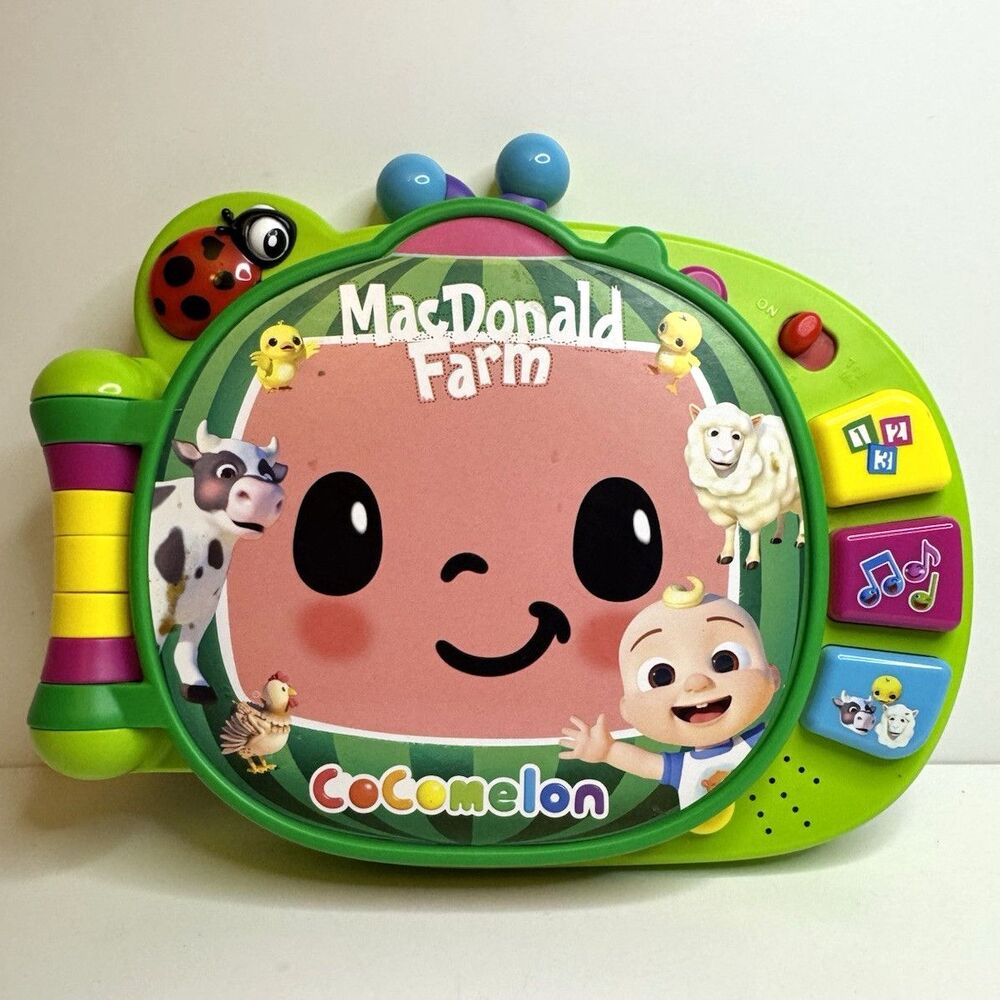 CoComelon Learning Book Interactive Toddler Toy - Old MacDonald Farm, Works